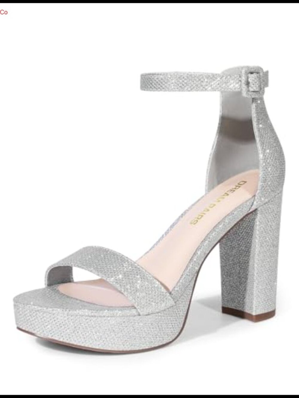 Women's Platform Chunky Heel Sandals with Ankle Strap, Buckle Closure,